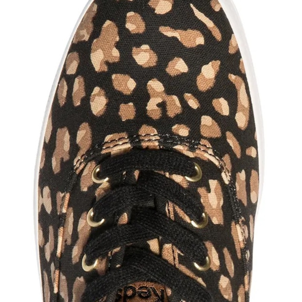 NWT Keds Champion Leopard Tan Black Sneakers Tennis Shoes 8.5 - Picture 4 of 9